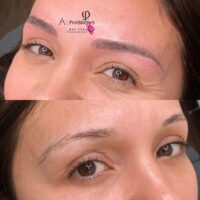 Natural microbladed hair strokes